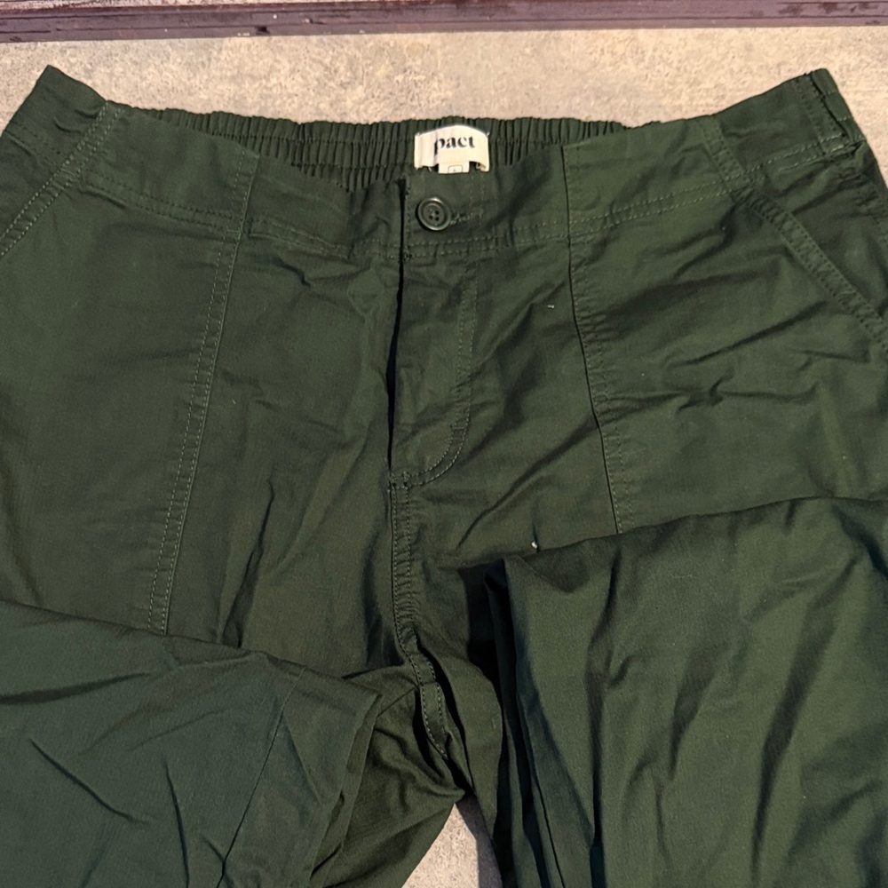 Pact women’s Forest Green Cargo Pants